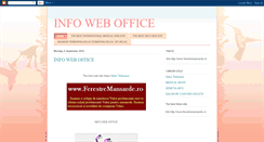 Desktop Screenshot of infoweboffice.blogspot.com