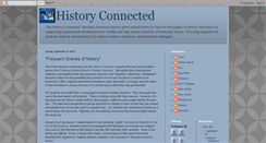 Desktop Screenshot of historyconnected.blogspot.com