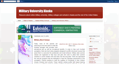 Desktop Screenshot of militaryuniversityalaska.blogspot.com