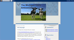 Desktop Screenshot of michigandairyambassador.blogspot.com