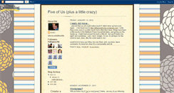 Desktop Screenshot of fiveofus-crazy.blogspot.com