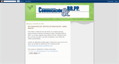 Desktop Screenshot of comunicacionrrpp.blogspot.com