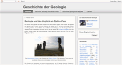 Desktop Screenshot of geschichtedergeologie.blogspot.com