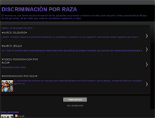 Tablet Screenshot of ladiscriminacionporrazas.blogspot.com