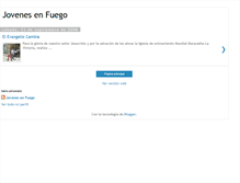 Tablet Screenshot of jovenes-en-fuego.blogspot.com