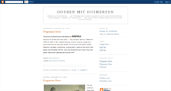 Desktop Screenshot of hoerenmitschmerzen.blogspot.com