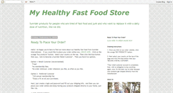 Desktop Screenshot of healthyfastfoodstore.blogspot.com