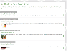 Tablet Screenshot of healthyfastfoodstore.blogspot.com