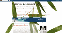 Desktop Screenshot of modernhousewife-catholichomemaking.blogspot.com