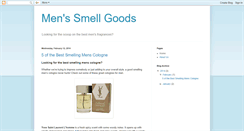Desktop Screenshot of menssmellgoods.blogspot.com