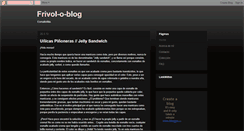 Desktop Screenshot of frivoloblog.blogspot.com