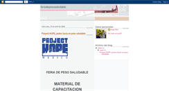 Desktop Screenshot of feriadepesosaludable.blogspot.com