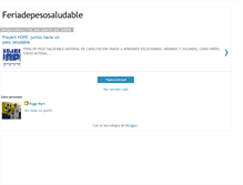 Tablet Screenshot of feriadepesosaludable.blogspot.com