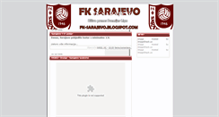 Desktop Screenshot of fk-sarajevo.blogspot.com