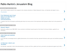 Tablet Screenshot of pablomarkinsjerusalemblog.blogspot.com