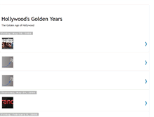 Tablet Screenshot of hollywoodgoldenyears.blogspot.com