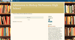 Desktop Screenshot of admissiontobishopmcnamarahighschool.blogspot.com