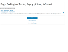 Tablet Screenshot of bedlington-terrier.blogspot.com