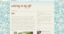 Desktop Screenshot of coloringinmylife.blogspot.com