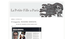 Desktop Screenshot of lapetitefilleaparis.blogspot.com