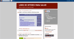 Desktop Screenshot of linkdesalud.blogspot.com