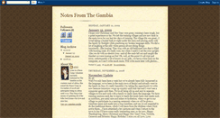 Desktop Screenshot of notesfromgambia.blogspot.com