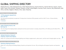 Tablet Screenshot of globalshippingdirectory.blogspot.com