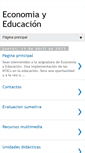 Mobile Screenshot of economiayeducacion.blogspot.com