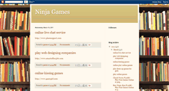 Desktop Screenshot of ninjagames-games.blogspot.com