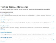 Tablet Screenshot of exercise411.blogspot.com