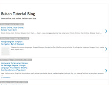 Tablet Screenshot of bukan-tutorial-blog.blogspot.com