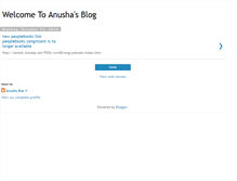 Tablet Screenshot of anusharao.blogspot.com