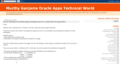 Desktop Screenshot of oracleappstechnicalworld.blogspot.com