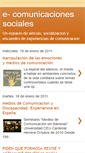 Mobile Screenshot of e-comunicacionessociales.blogspot.com