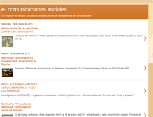 Tablet Screenshot of e-comunicacionessociales.blogspot.com