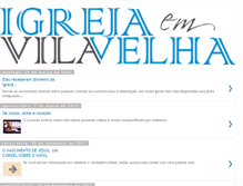 Tablet Screenshot of igrejaemvilavelha.blogspot.com