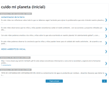 Tablet Screenshot of cuidomiplanetainicial.blogspot.com