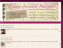 Tablet Screenshot of easyaccessrecipes.blogspot.com