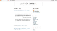Desktop Screenshot of anopenchannel.blogspot.com