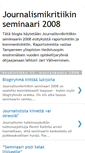 Mobile Screenshot of journalismikritiikki2008.blogspot.com