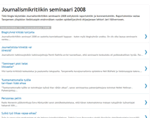 Tablet Screenshot of journalismikritiikki2008.blogspot.com