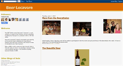 Desktop Screenshot of beerlocavore.blogspot.com