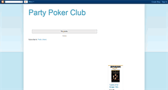 Desktop Screenshot of partypokerclubinfo.blogspot.com