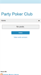 Mobile Screenshot of partypokerclubinfo.blogspot.com