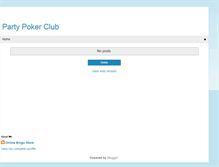 Tablet Screenshot of partypokerclubinfo.blogspot.com