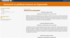 Desktop Screenshot of esperantoresearch.blogspot.com