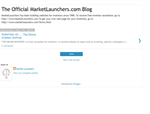 Tablet Screenshot of marketlaunchers.blogspot.com