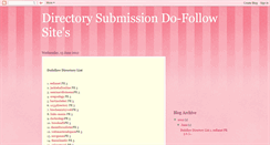 Desktop Screenshot of dofollowdirectorylist.blogspot.com