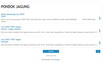 Tablet Screenshot of pondok-jagung.blogspot.com