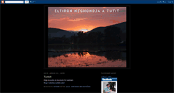 Desktop Screenshot of eltironmegmondja.blogspot.com